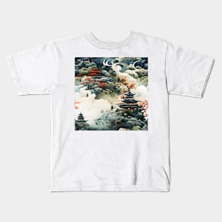 Castles Pattern 20 - Japan Kids T-Shirt